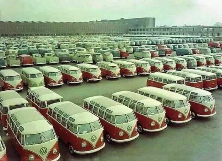 Name:  Vw Buses On The Factory Lot, 1960s.jpg
Views: 161
Size:  128.3 KB